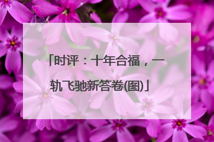 时评：十年合福，一轨飞驰新答卷(图)