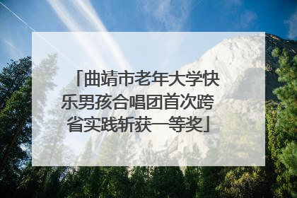曲靖市老年大学快乐男孩合唱团首次跨省实践斩获一等奖