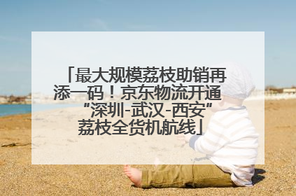 最大规模荔枝助销再添一码！京东物流开通“深圳-武汉-西安” 荔枝全货机航线
