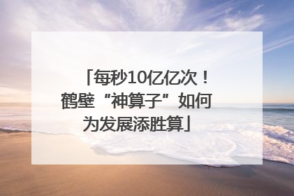 每秒10亿亿次！鹤壁“神算子”如何为发展添胜算