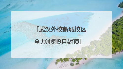 武汉外校新城校区全力冲刺9月封顶
