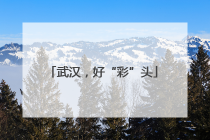 武汉，好“彩”头