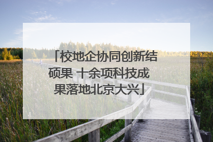 校地企协同创新结硕果 十余项科技成果落地北京大兴