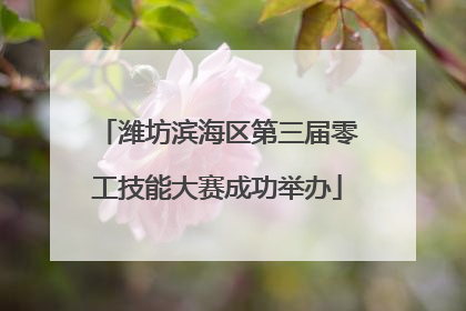 潍坊滨海区第三届零工技能大赛成功举办