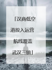 汉商低空港投入运营 航线覆盖武汉三镇