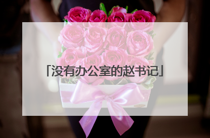 没有办公室的赵书记