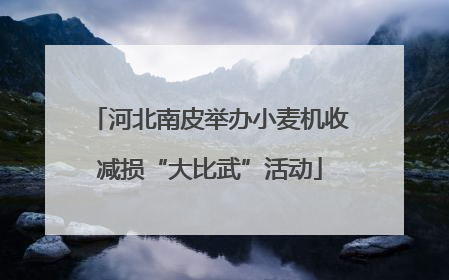 河北南皮举办小麦机收减损“大比武”活动