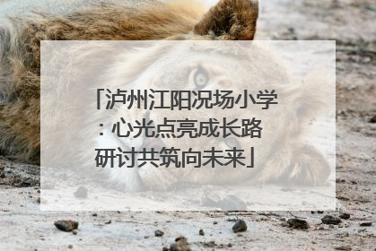 泸州江阳况场小学：心光点亮成长路 研讨共筑向未来