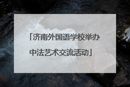 济南外国语学校举办中法艺术交流活动