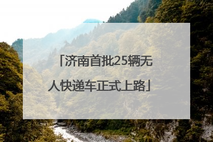 济南首批25辆无人快递车正式上路