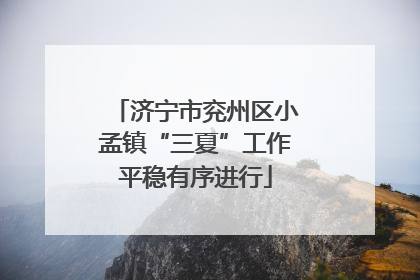 济宁市兖州区小孟镇“三夏”工作平稳有序进行