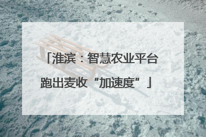 淮滨：智慧农业平台跑出麦收“加速度”
