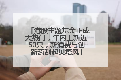 港股主题基金正成大热门，年内上新近50只，新消费与创新药刮起贝塔风