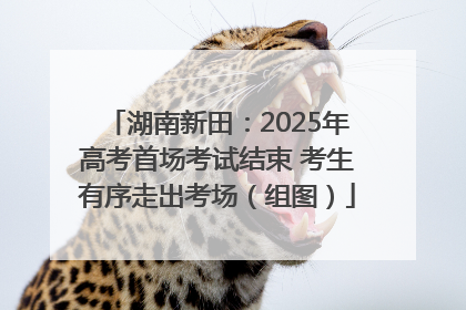 湖南新田：2025年高考首场考试结束 考生有序走出考场（组图）