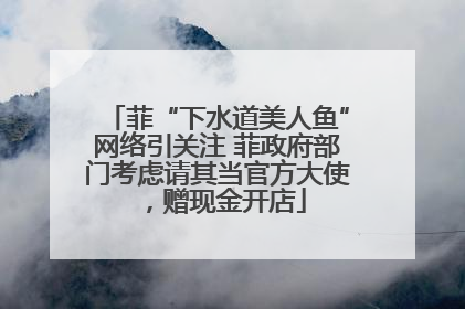 菲“下水道美人鱼”网络引关注 菲政府部门考虑请其当官方大使，赠现金开店