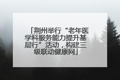 荆州举行“老年医学科服务能力提升基层行”活动，构建三级联动健康网