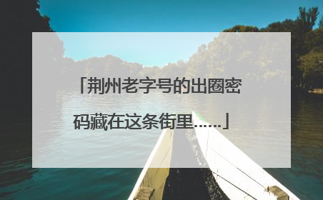 荆州老字号的出圈密码藏在这条街里……