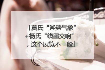 莫氏“斧劈气象”+杨氏“线墨交响”，这个展览不一般