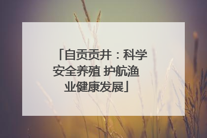 自贡贡井：科学安全养殖 护航渔业健康发展