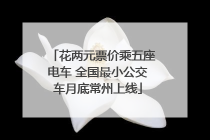 花两元票价乘五座电车 全国最小公交车月底常州上线