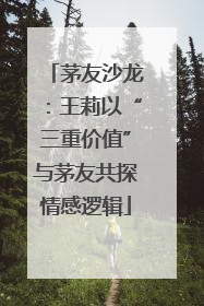 茅友沙龙：王莉以“三重价值”与茅友共探情感逻辑