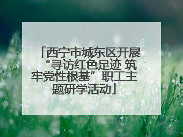 西宁市城东区开展“寻访红色足迹 筑牢党性根基”职工主题研学活动