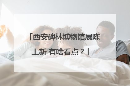 西安碑林博物馆展陈上新 有啥看点？