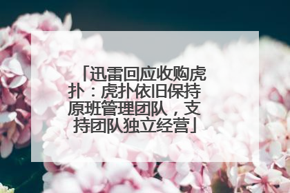 迅雷回应收购虎扑：虎扑依旧保持原班管理团队，支持团队独立经营