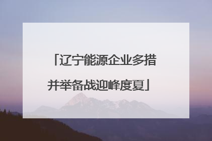 辽宁能源企业多措并举备战迎峰度夏