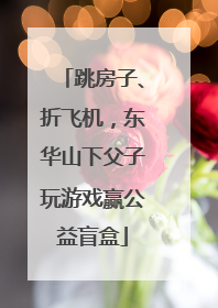 跳房子、折飞机，东华山下父子玩游戏赢公益盲盒