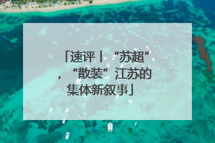 速评丨“苏超”，“散装”江苏的集体新叙事