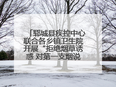 郓城县疾控中心联合各乡镇卫生院开展“拒绝烟草诱惑 对第一支烟说不”健康教育宣传活动