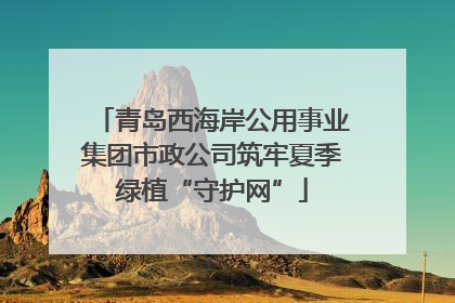 青岛西海岸公用事业集团市政公司筑牢夏季绿植“守护网”
