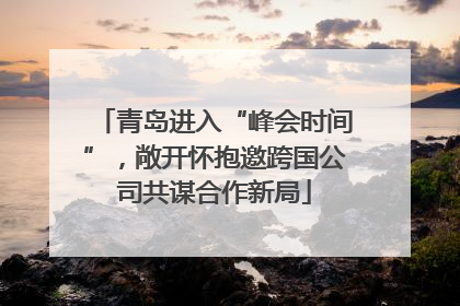 青岛进入“峰会时间”，敞开怀抱邀跨国公司共谋合作新局