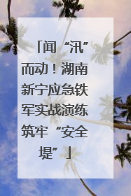 闻“汛”而动！湖南新宁应急铁军实战演练筑牢“安全堤”
