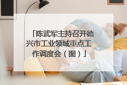 陈武军主持召开德兴市工业领域重点工作调度会（图）