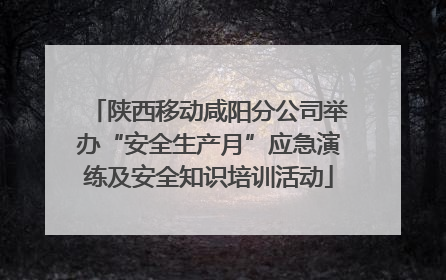 陕西移动咸阳分公司举办“安全生产月”应急演练及安全知识培训活动