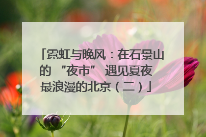 霓虹与晚风：在石景山的 “夜市” 遇见夏夜最浪漫的北京（二）