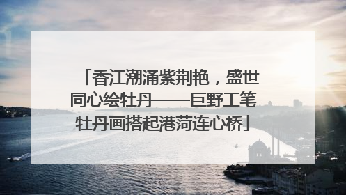 香江潮涌紫荆艳，盛世同心绘牡丹——巨野工笔牡丹画搭起港菏连心桥
