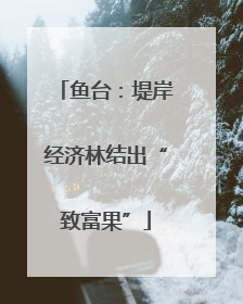 鱼台：堤岸经济林结出“致富果”