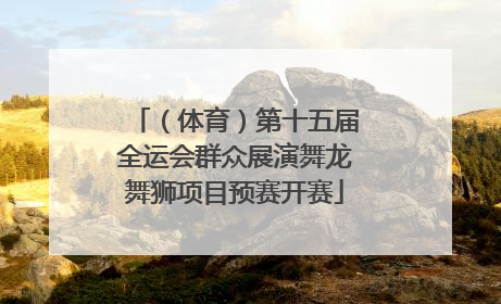 （体育）第十五届全运会群众展演舞龙舞狮项目预赛开赛