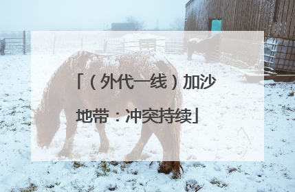 （外代一线）加沙地带：冲突持续