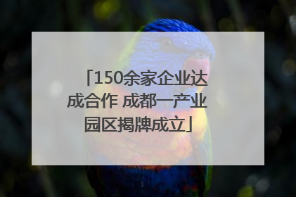 150余家企业达成合作 成都一产业园区揭牌成立