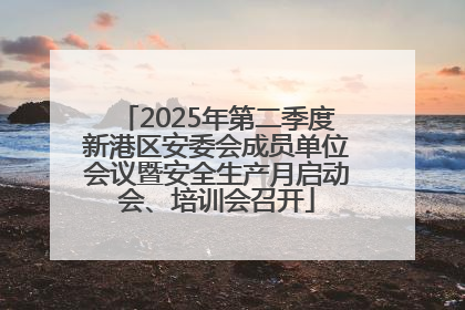 2025年第二季度新港区安委会成员单位会议暨安全生产月启动会、培训会召开