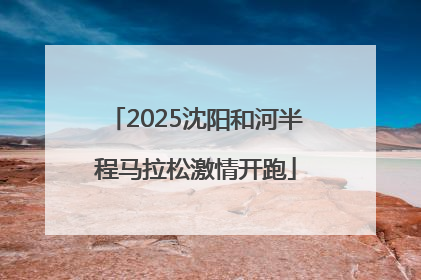 2025沈阳和河半程马拉松激情开跑