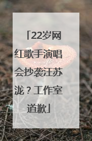 22岁网红歌手演唱会抄袭汪苏泷？工作室道歉