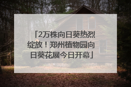 2万株向日葵热烈绽放！郑州植物园向日葵花展今日开幕