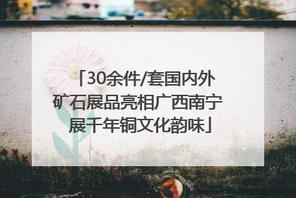 30余件/套国内外矿石展品亮相广西南宁 展千年铜文化韵味