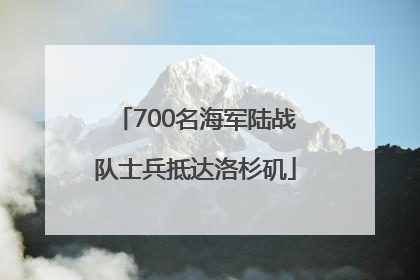 700名海军陆战队士兵抵达洛杉矶
