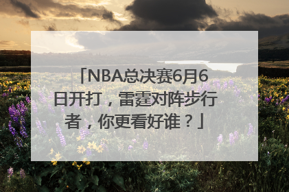 NBA总决赛6月6日开打，雷霆对阵步行者，你更看好谁？
